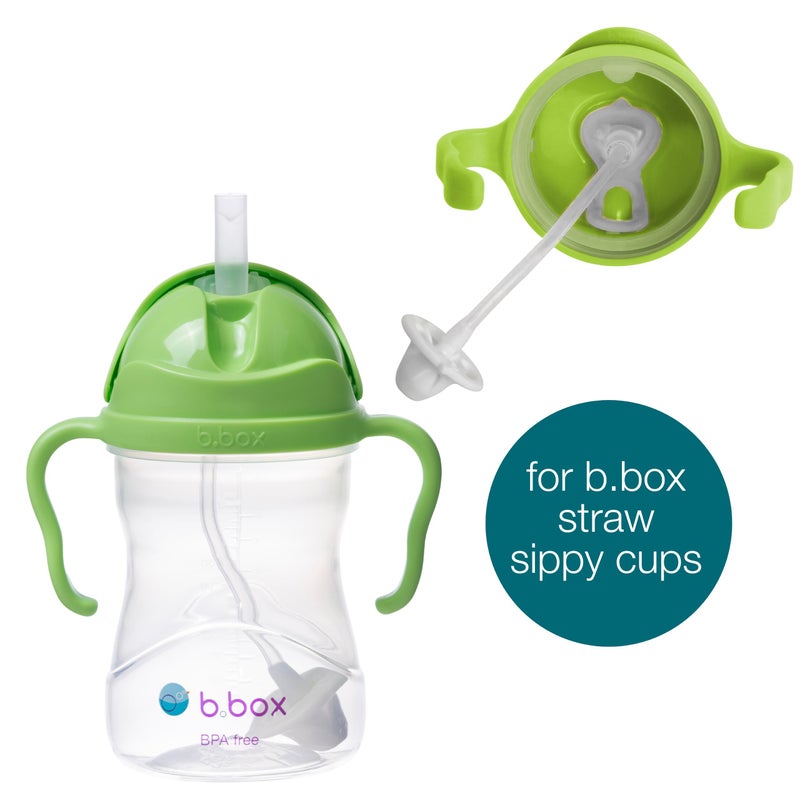 b.box Sippy Cup Replacement Straw Pack: Includes 1 Replacement Straw, 1 Replacement Straw with Weight, 1 Cleaning Brush. Fits b.box Sippy Cups. - Image 4