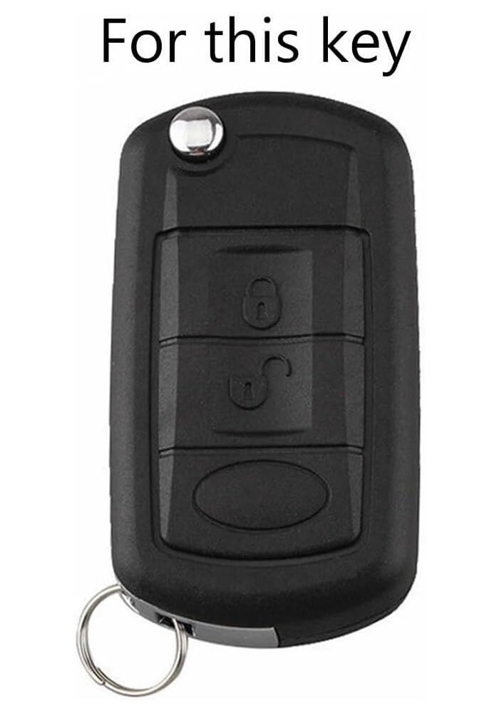 QASULER Silicone Carbon Fiber Style Car Key Shell Case - Image 2