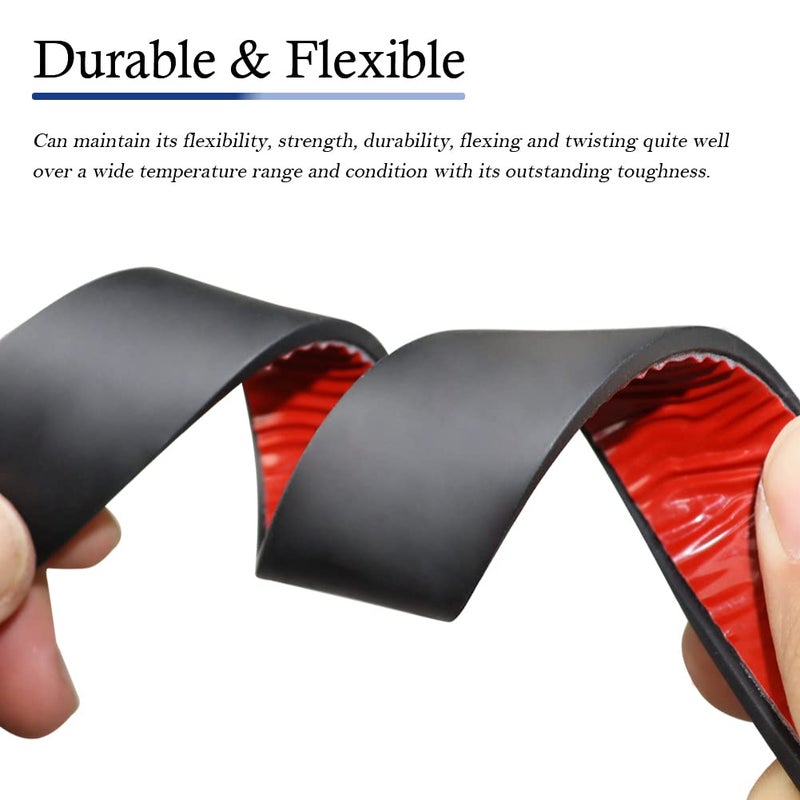 LSGCQ Neoprene Rubber Strips Self Adhesive Solid Rubber Sheets, Rolls & Strips for DIY Gaskets Crafts Pads Seals Warehouse Flooring Neoprene Sheet with Adhesive Backing (1" Wide x 1/5" Thick x 10' Long) - Image 5