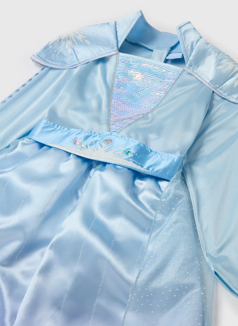 Matalan Kids Disney Blue Elsa Fancy Dress Costume