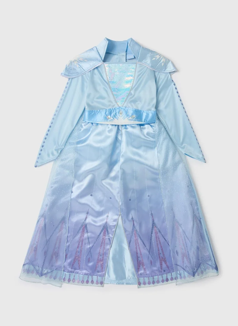 Matalan Kids Disney Blue Elsa Fancy Dress Costume