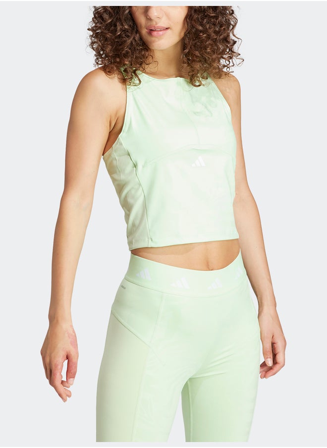 Adidas Techfit Printed Crop Training Tank Top  - Image 2