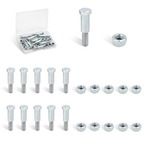 GOFIRA Motorcycle Handlebar Lever Pivot Bolt 10 Pack M10 Hex Head M5 Thread 35mm for 22mm Handlebar Brake Master Cylinder - Image 1