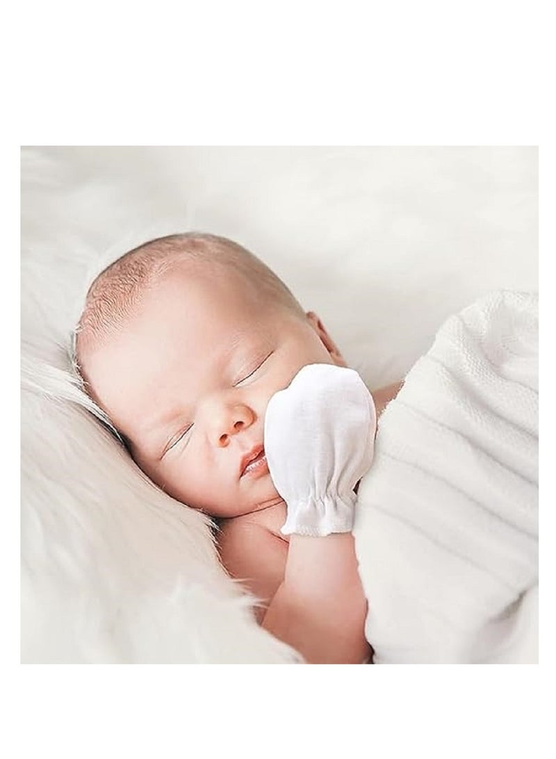 Anti Scratch Cotton Baby Gloves - 4 Pairs Colorful Safe and Gentle on Your Baby's Skin, Perfect for 1-6 Months to Ensure Comfort and Safety of Your Little One's Hands.  - Image 3