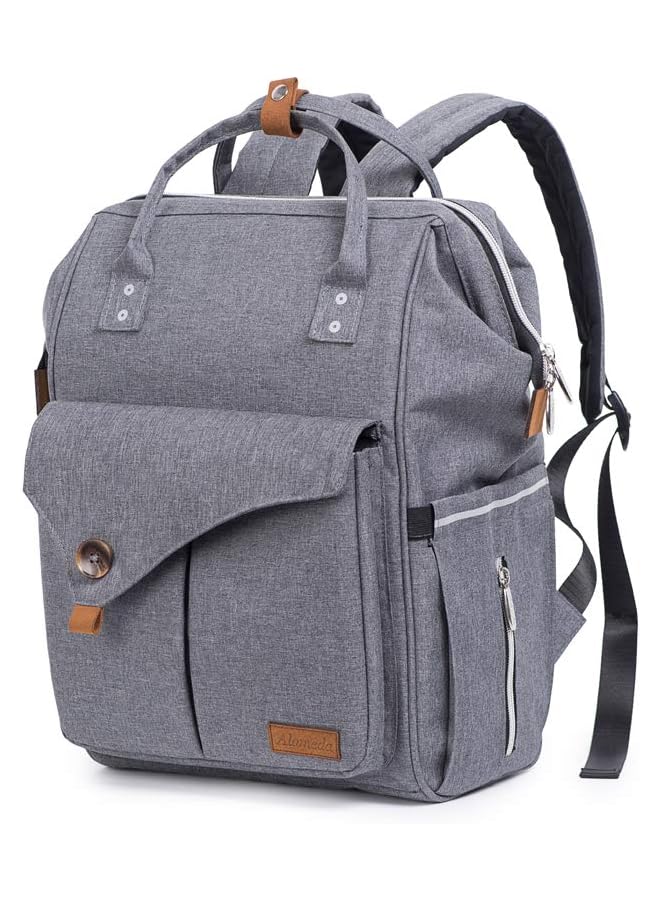 Alameda Diaper Backpack Large Grey - Image 1