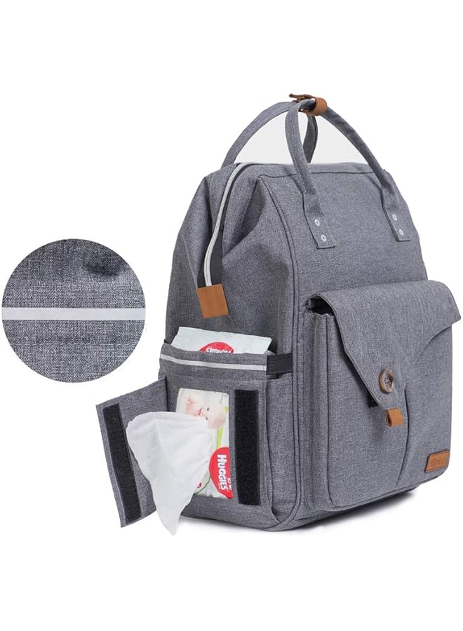Alameda Diaper Backpack Large Grey - Image 4
