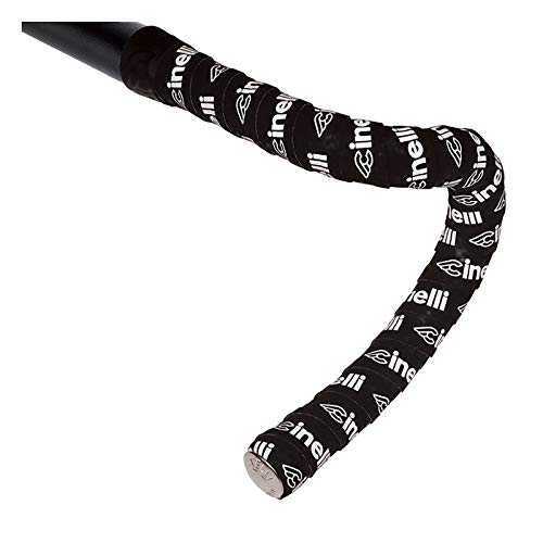 Cinelli Logo Velvet Handlebar Tape, Black - Image 3