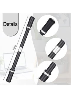 HY 2 Pieces Spinning Pen Rolling Finger Gaming Trick Pen Mod with Tutorial No Pen Refill Stress Releasing Brain Training Toys for Kids Adults Student Office Supplies (Black and Silver)  - Image 2