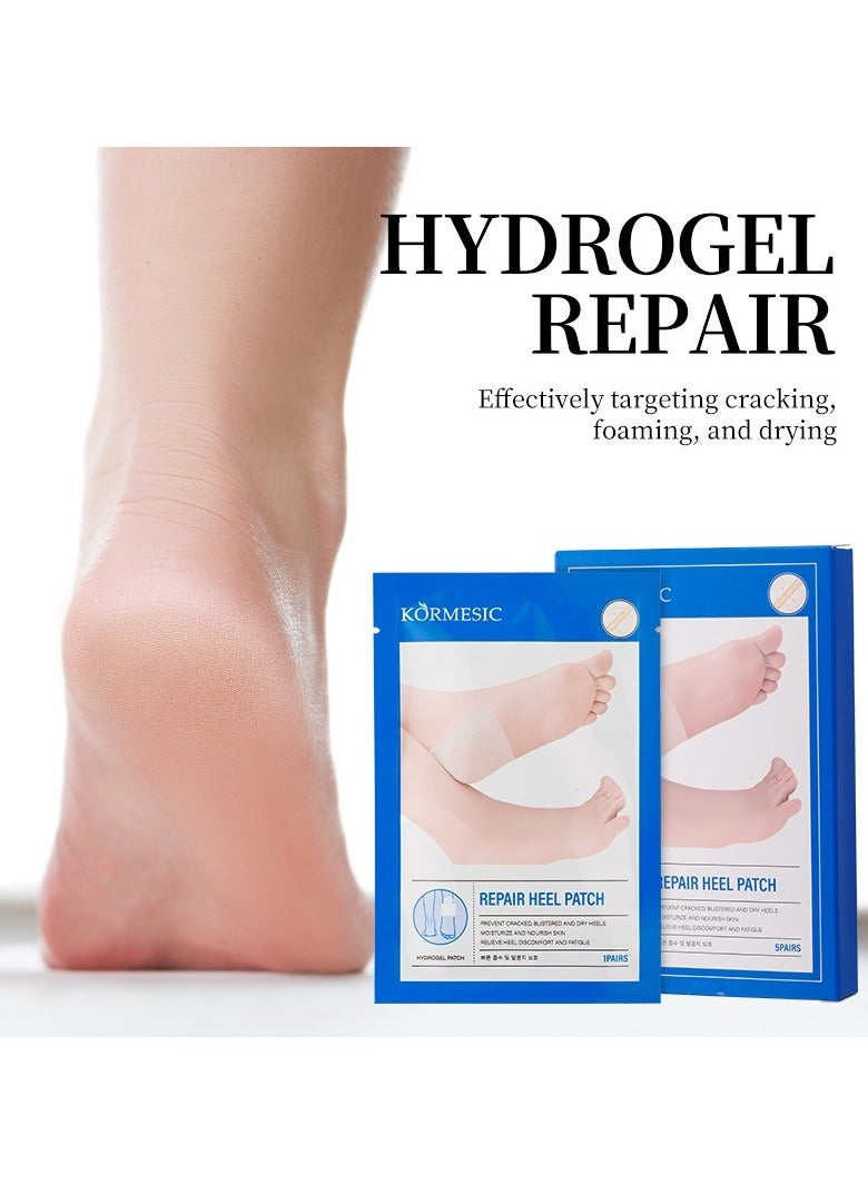 Kormesic HydroPro 5-Pack Hydrogel Heel Cushion Pads (7g/pair) | Blister Prevention & Moisturizing - Image 5