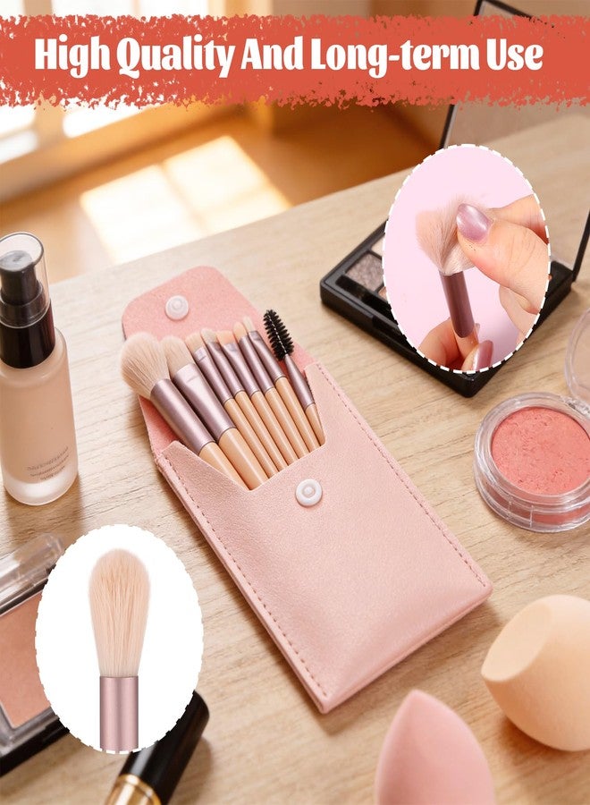 Oqqlin 24 Sets Travel Makeup Brush Set Bulk, Mini Face Makeup Brushes with Storage Bags Soft Synthetic Fiber Make up Brush for Women Girls Party,Wedding, Bridal Shower - Image 3