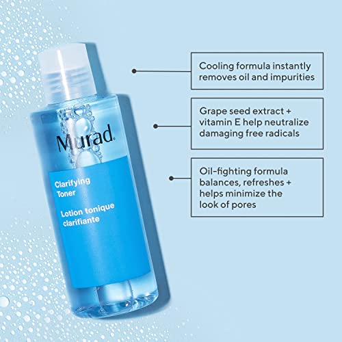 Murad Clarifying Toner OilControl Cooling Face Toner with Witch Hazel Cucumber Algae Grape Seed Extracts to Minimize Pores Shine Reduction Balance Oil Refresh Skin 6 Fl Oz - Image 5