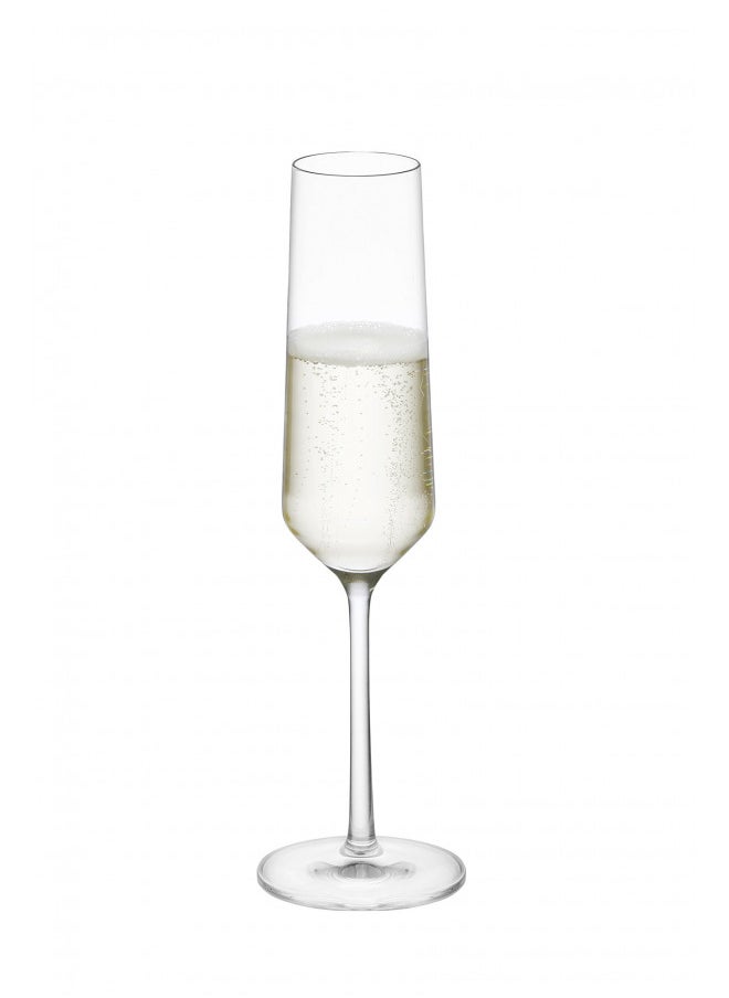 Zwiesel Glas - Schott Zwiesel Tritan Crystal Glass Pure Stemware Collection Champagne Flute with Effervescence Points, 7.3-Ounce, Set of 6 - Image 1