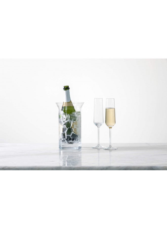 Zwiesel Glas - Schott Zwiesel Tritan Crystal Glass Pure Stemware Collection Champagne Flute with Effervescence Points, 7.3-Ounce, Set of 6 - Image 1