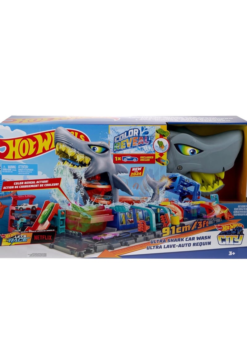 Hot Wheels Let's Race Netflix - محطة غسيل City Shark - Image 1