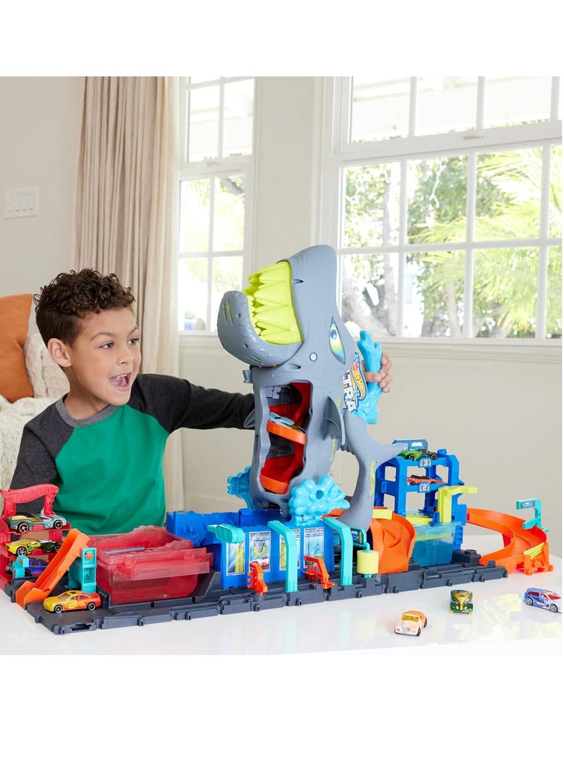 Hot Wheels Let's Race Netflix - محطة غسيل City Shark - Image 3