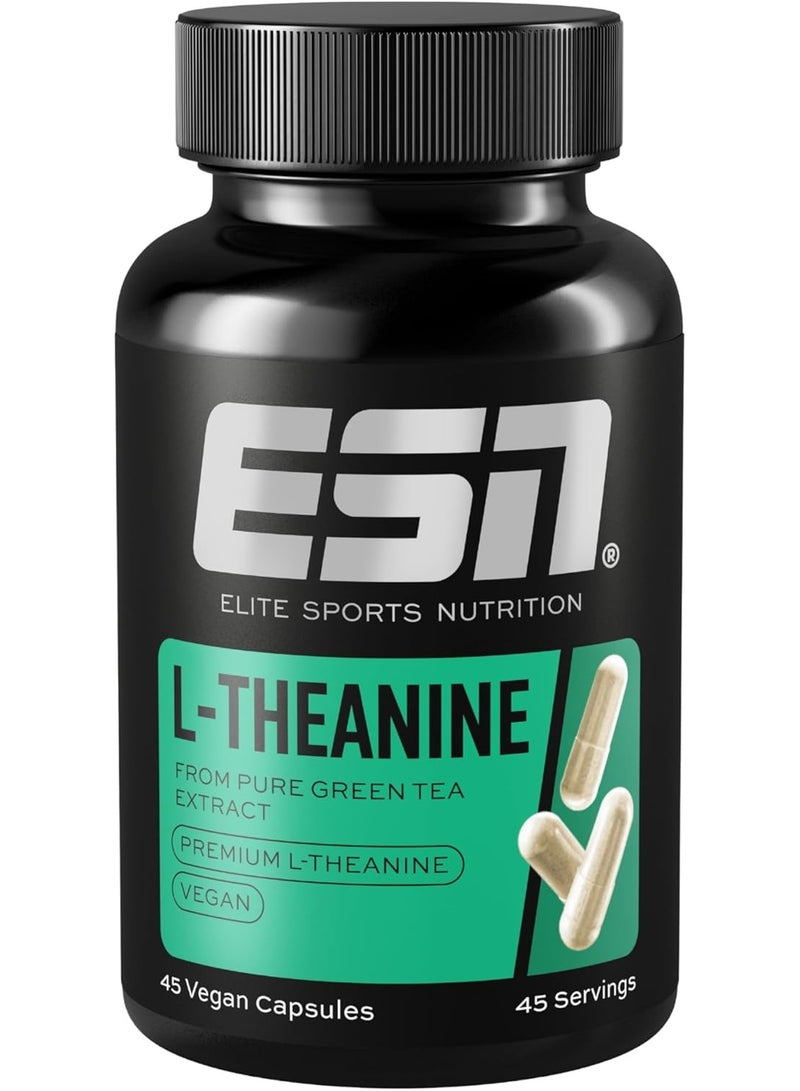 ESN – Elite Sports Nutrition L-Theanine 45 Capsules – Natural Support for Mental Relaxation & Focus - Image 1