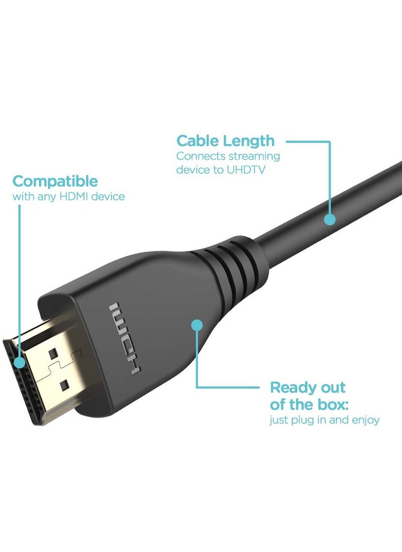 Keymox - 8K HDMI Cable 1.8 Meter HDMI 2.1 Cable, 48Gbps Ultra HD High Speed, Support 4K@120Hz & 8K@60Hz, Dynamic HDR,eARC/Ethernet, Compatible with Apple TV,Nintendo Switch,Roku,Xbox Series X/S,PS5,Blu-ray - Image 1