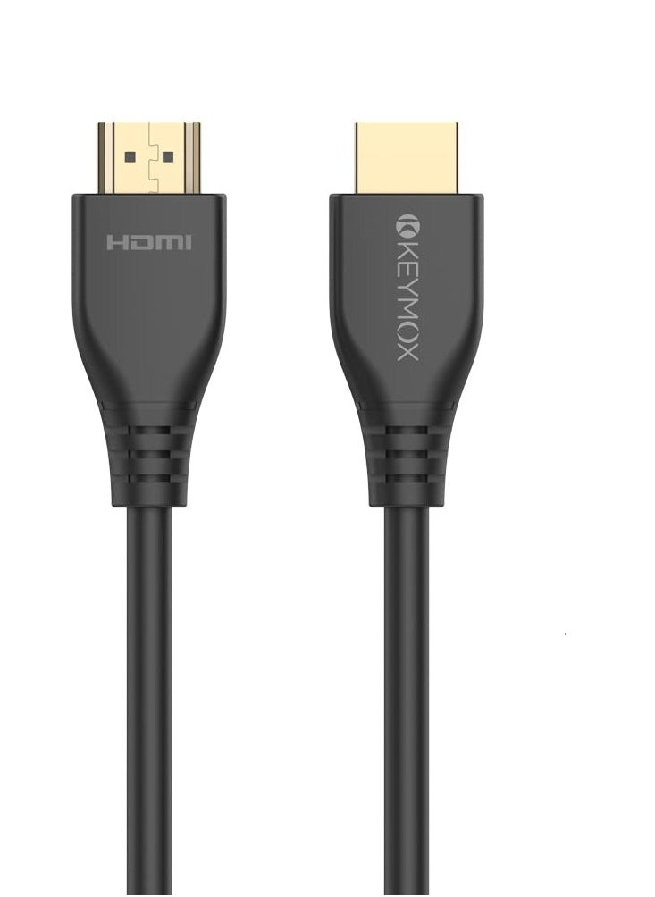 Keymox - 8K HDMI Cable 1.8 Meter HDMI 2.1 Cable, 48Gbps Ultra HD High Speed, Support 4K@120Hz & 8K@60Hz, Dynamic HDR,eARC/Ethernet, Compatible with Apple TV,Nintendo Switch,Roku,Xbox Series X/S,PS5,Blu-ray - Image 1