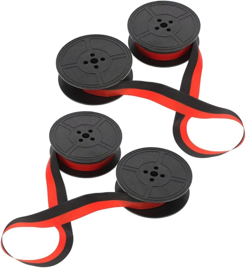 Black Red Sturdy Nylon Typewriter Ink Ribbons 2 Pairs For Old Typewriters - Image 1
