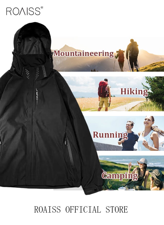 roaiss - Men's Functional Style Jacket Men Solid Casual Simple Coat Sports Pocket Zipper Baseball Clothes Flying Jacket Men's Hooded Workwear Jacket - Image 1