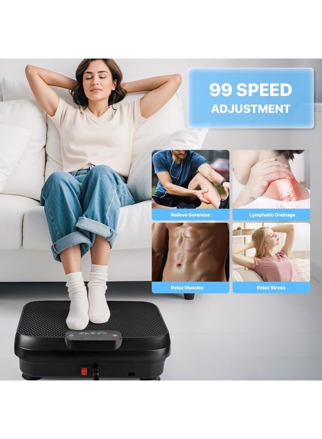 Elefor Vibration Plate Exercise Machine for Lymphatic Drainage Weight Loss - Image 2