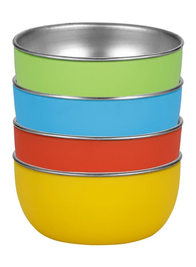WeeMoose Premium 304 Stainless Steel Baby Bowls with Removable Silicone Shell | Set of 4 Bowls | Toddler Food Bowls Snack Container - Image 5