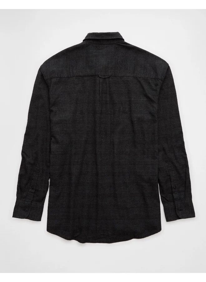 American Eagle AE Everyday Flannel Plaid Button-Up Shirt