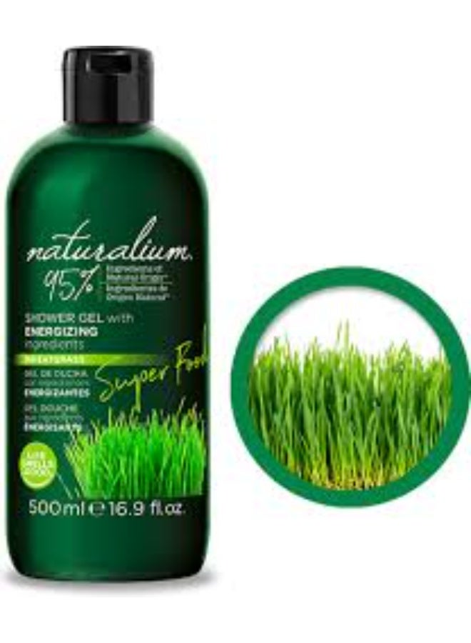 ناتشوراليوم جل الاستحمام المنشط سوبر فود من ناتشوراليوم بخلاصة عشبة القمح 500 مل - Image 2