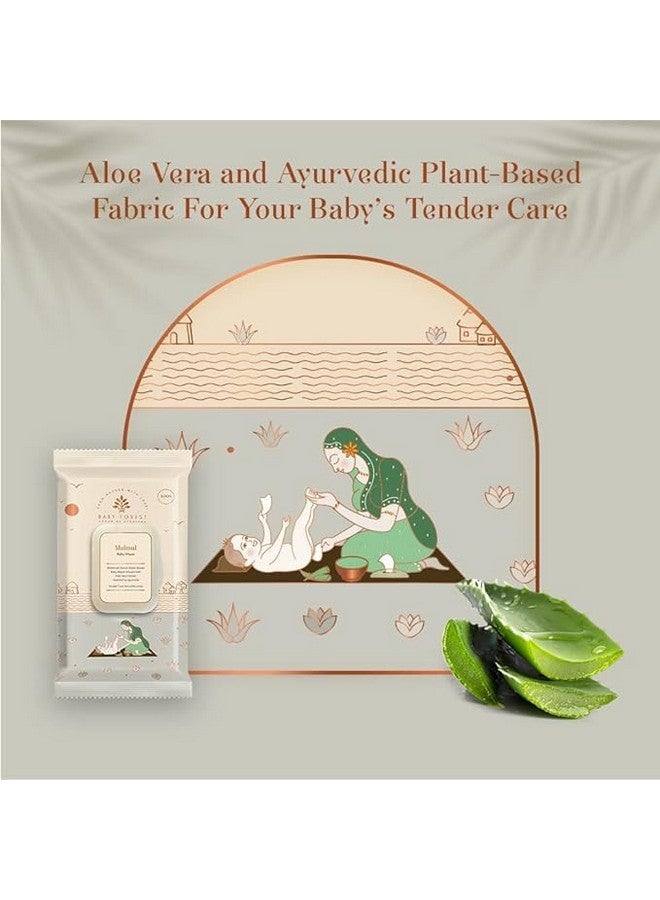 Baby Forest Mulmul Baby Wipes | Ultra-Soft Baby Wet Wipes | Water Based Wipes | Chemical Free & Organic Baby Wipes | 3x Thicker & Softer Wipes | 72 Wipes | Pack of 6 - Image 4