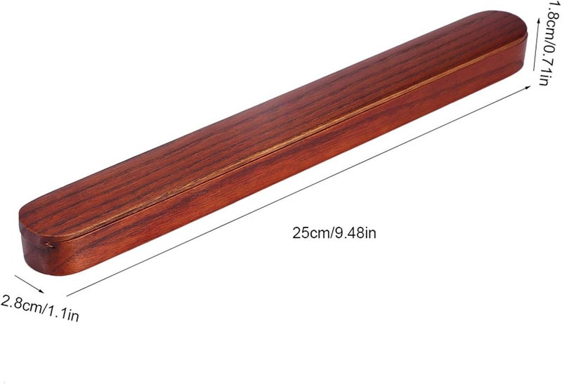 cheekyglo 1 Pair Travel Chopsticks with Case Reusable, 9.5inch Portable Wooden Chop Sticks for Eating, for Home Travel Outdoor(A) - Image 4