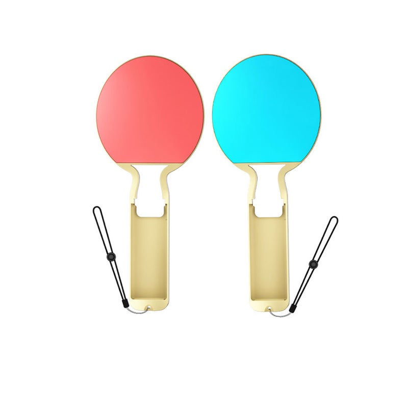 iplay Switch Handle Table Tennis Racket: Blue&Red High-Quality ABS Material - Light Comfortable Grip Easy Install Table Tennis Racket for Switch Joy-Con OLED 2 Player Gaming - Image 1