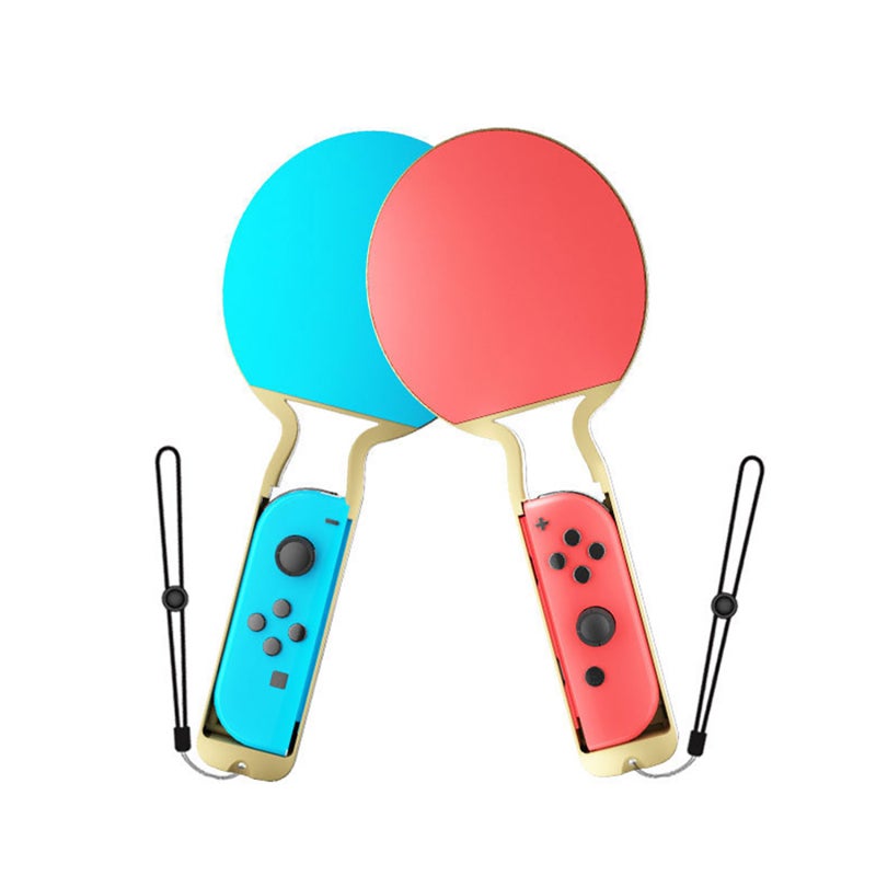 iplay Switch Handle Table Tennis Racket: Blue&Red High-Quality ABS Material - Light Comfortable Grip Easy Install Table Tennis Racket for Switch Joy-Con OLED 2 Player Gaming - Image 5