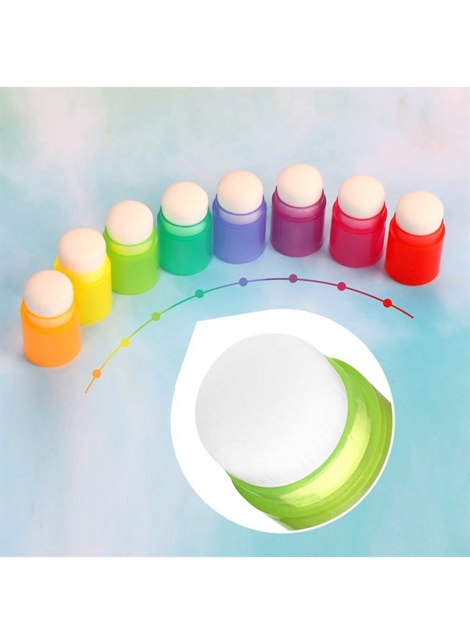 Yoseng - 16 Pcs Blending Brushes for Card Making,Card Making Supplies,Finger Blending Brushes Daubers with Storage Box,Crafter Color Coded Handles Ink Blender Tool,Brush Head Diameter 0.77" - Image 1