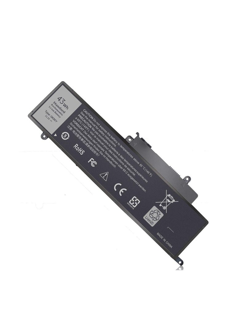 Terabyte GK5KY Laptop Battery for Dell Inspiron 11 3000 Series 3147 3148 3153 3152 3157 3158,15-7558 15-7568,13 7353 7359 7347 7348 7352 P20T P20T001 P55F P55F001 4K8YH 92NCT 04K8YH RHN1C 0WF28 11.1V 43Wh - Image 1