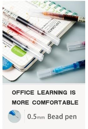 ARROLLIANT 0.5mm Roller Pen Set Black, Red & Blue Ink Liquid Gel Pens for Precise Writing, School & Office Stationery, (Pack of 3) - Image 3