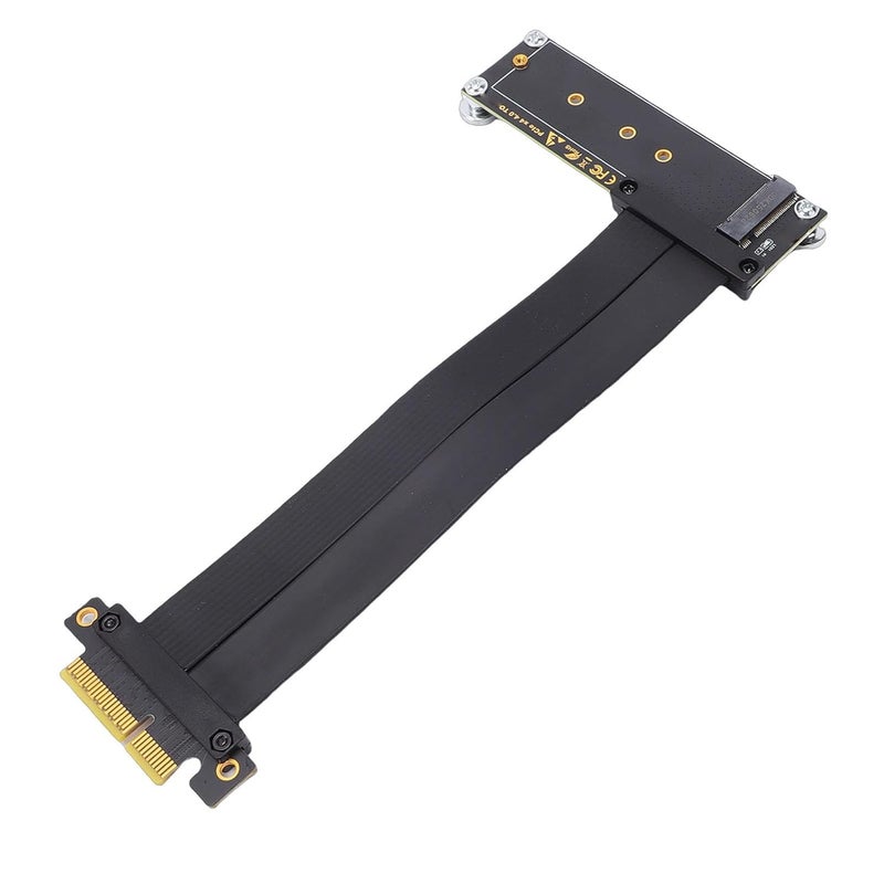 تصميم عصري متعدد كابل تمديد Zunate PCIe 4.0 X4 بطول 15 سم، بطاقة محول NVMe مع تثبيت مغناطيسي لأجهزة توسعة GPU و NIC تدعم معدلات نقل بيانات عالية السرعة تصل إلى 8 جيجابايت/ثانية توصيل للجبال - Image 5