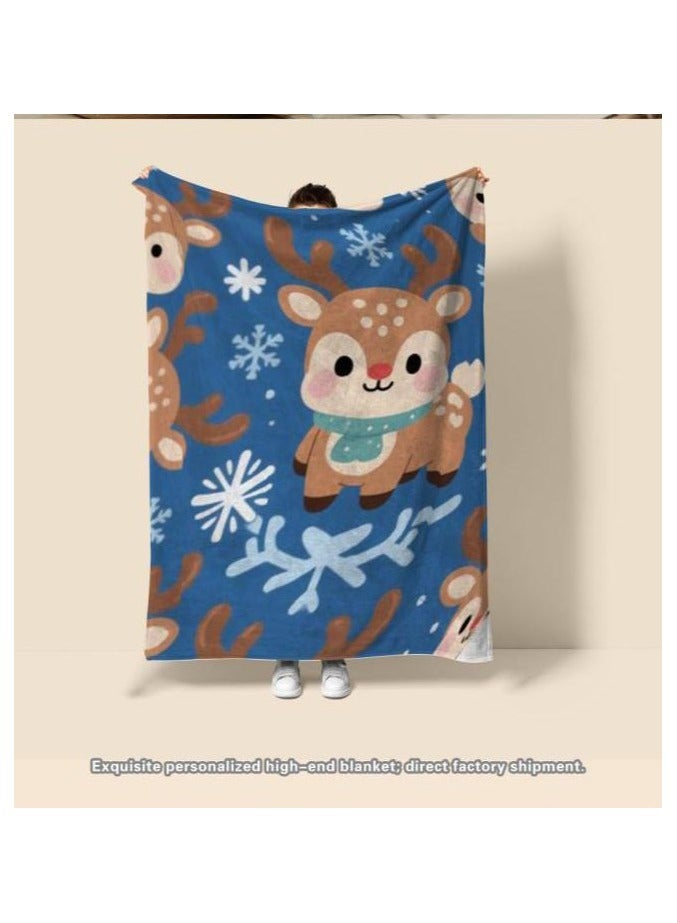 general Flannel thin blanket (warm and comfortable, suitable for sleep, gaming, dust removal and sandproof) 150cm*200cm - 938 - Image 1