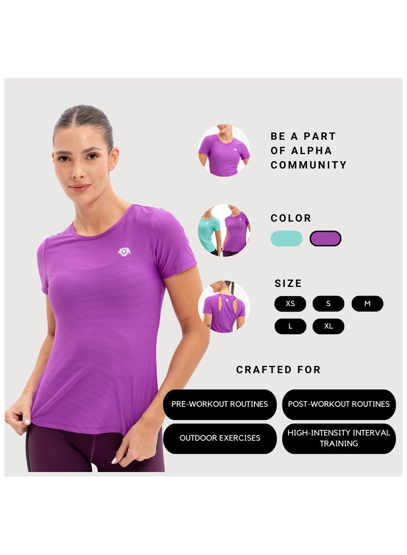 ألفاسكواد تي شيرت ALPHASQUAD الرياضي للنساء - Image 5