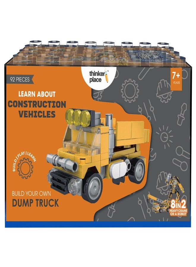 ThinkerPlace STEM Construction Vehicle Building Blocks Set (92 Pcs) | DIY Dump Truck Toy for Kids 7+ Years (Boys & Girls) | Educational Engineering Toy | Creativity & Problem Solving - Image 2