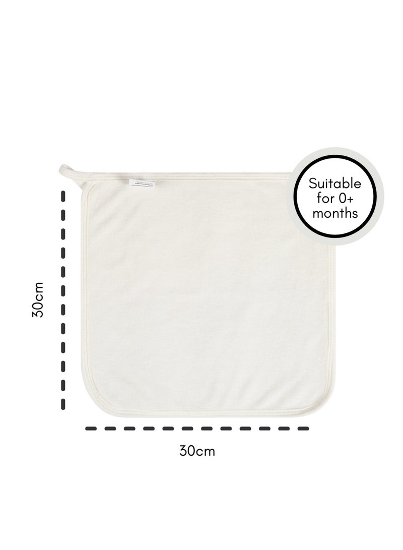 Joley Set of 6- Bamboo Face Cloth White - Image 2