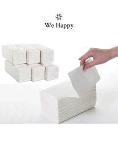 We Happy We Happy Premium Interfold Tissue Paper Hand Towel 150 Sheets x 60 Packs - 9000 Pieces Ideal for Kitchen Bathroom Table and Napkin Use with Hand Sanitizer 50ml  - Image 5