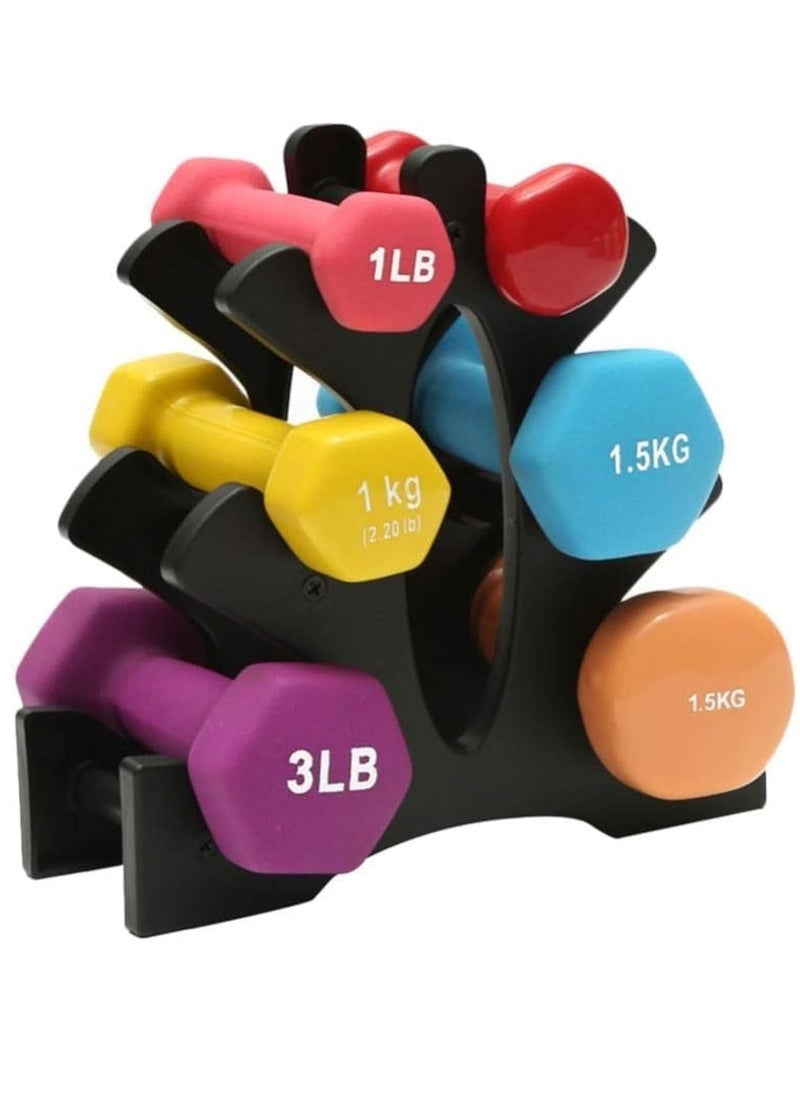 FengSVMA Weight Rack for Dumbbells, Compact A-Frame Dumbbell Rack Stand Only, Dumbbell Rack with Handle, for Home Gym Workout  - Image 1