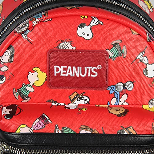 INTIMO Peanuts Snoopy Charlie Brown Linus Lucy Sally Marcie Toss Print Mini Backpack - Image 5