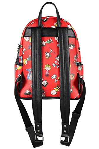 INTIMO Peanuts Snoopy Charlie Brown Linus Lucy Sally Marcie Toss Print Mini Backpack - Image 4