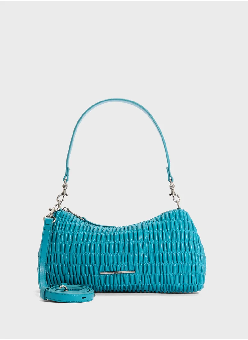 كالفن كلاين جينز Ruched Drop Zip through Shoulder Bag