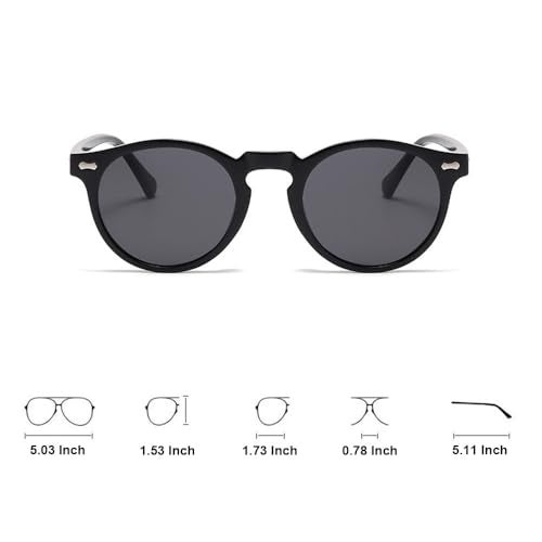 Ridering Kids Polarized Round Sunglasses,Cute Retro Sun Glasses for Toddler Girls Boys Party Beach Shades Age 3-9 - Image 3