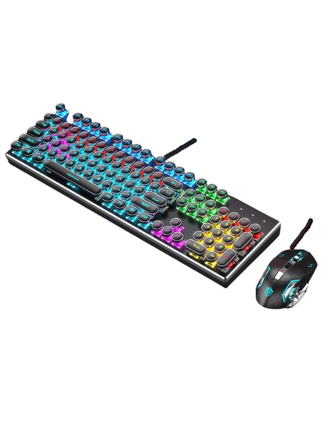 EBMINI New Wired Keyboard And Mouse Office Esports Set