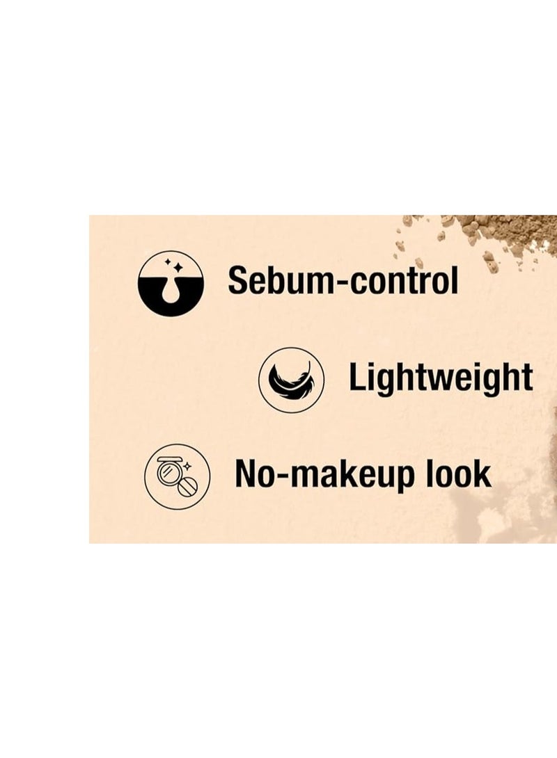 DAZLLER Loose face Powder, For Setting Makeup, Featherlight Sheer Finish, Oil-Control, Added Sunscreen For All Skin Types, 30G-Soft Caramel R34 - Image 2