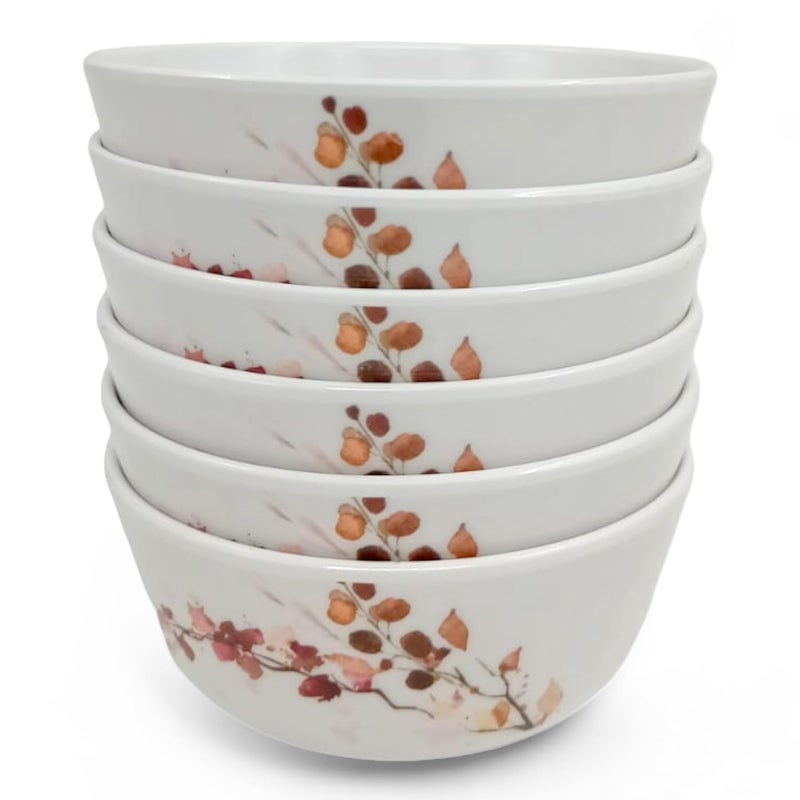 Superware | Pure Melamine | Bowl Set - Fleurish 4.0 ” (6 Nos.) | Stain Free, Glazed Finish - Image 1