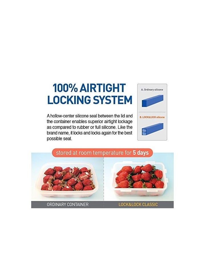 LOCK & LOCK - LocknLock 9L Rectangular  Airtight Food Storage- BPA-Free, Microwave, Freezer, and Dishwasher Safe - Image 1